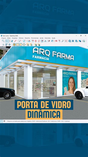 Fábio Coutinho | Blocos Dinâmicos para SketchUp on Instagram: "Vem ver essa Porta de Vidro Dinâmica! ➡️ Faz o corte automaticamente ➡️ Modelos com 1 ou 2 portas, com ou sem laterais e bandeira ➡️ Você estica com a ferramenta Escala, ela se ajusta sozinha ➡️ Parâmetros para editar todos os detalhes ➡️ Tem marcadores e identificadores automáticos ➡️ Gera relatório com quantitativo e informações Comenta 💬 PORTA DE VIDRO, se quiser que eu te envie o 🔗 link do Portal Blocos Dinâmicos para você conh
