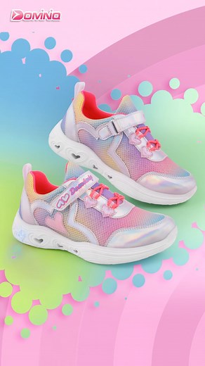 Tenis con luces Led en la suela, para niña de la marca Dominiq. | Calzado Dominiq