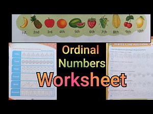 Ordinal Numbers Practice worksheet