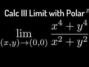 Multivariate Limit of (x^4 + y^4)/(x^2 + y^2) using Polar Coordinates