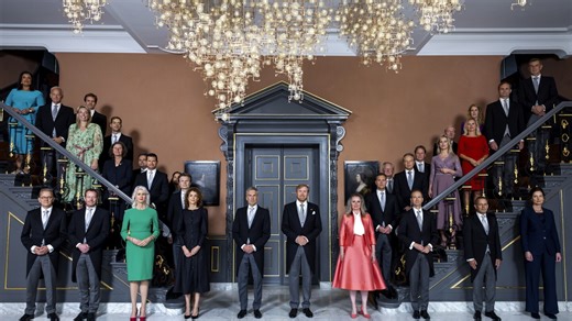 Dutch king swears in a new government 7 months after far-right party won elections