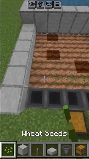 Minecraft Automatic crop Farm 😍 #minecraft #shorts #viral