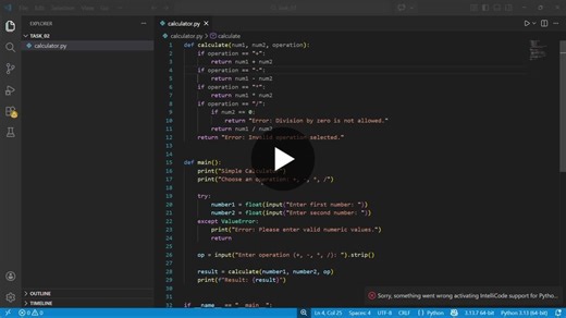 #python #projects #coding #studentdeveloper #codsoft | Yash Patil