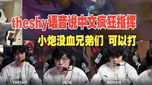 姿态看IG战胜FPX语音theshy彪中文疯狂指挥：小炮没血 可以打兄弟们！