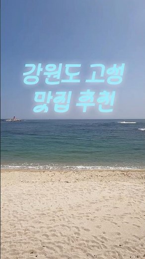 고성 맛집 추천✨ #여행 #맛집 #국내여행 #바다 #여름