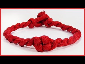 Paracord Bracelet: "Twisted Cross Knot" Bracelet Design Without Buckle