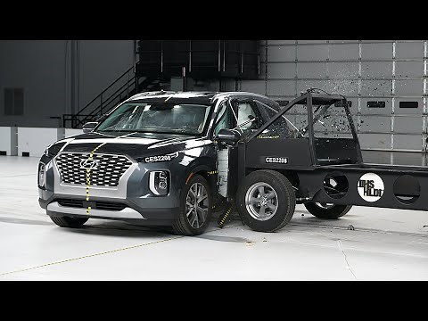 2022 Hyundai Palisade updated side IIHS crash test