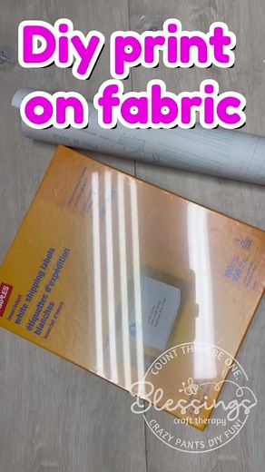 Print on fabric using an inkjet printer! #easycrafts #crafthacks #dollartreediy