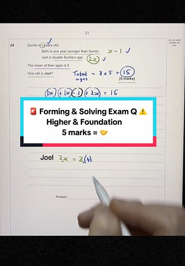 GCSE Maths: Forming and Solving Linear Equations