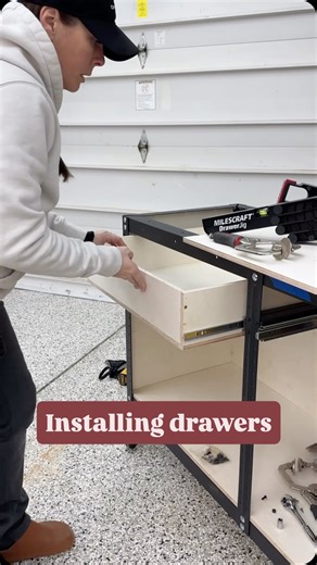 𝙲𝚑𝚛𝚒𝚜𝚝𝚢 | Oak Hill Millworks on Instagram: "If you have ever tried installing drawers, you know they can be tricky. Here’s a jig I tried called the DrawerJig from @milescrafttools — they have built-in levels and a couple different configurations to help you install both the slides and the drawers on cabinets with or without face frames. Check em out if you find yourself wishing you had another set of hands when installing slides or drawers. 🙌🏼"