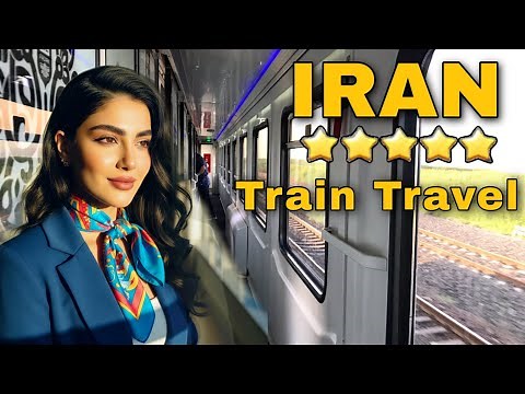 IRAN's 5-Star Train Travel Vlog Fadak Train Tehran to Mashhad Trip ایران