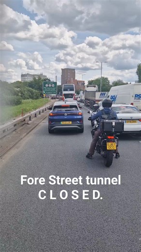 #a406 fore Street tunnel closed #traffic | Spotted Enfield