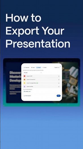 How to Export Your Gamma Presentation Anywhere in Seconds