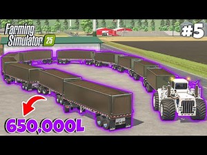 Unstoppable Road Train Carrying 650,000L Silage | $500 Million Farming Simulator 25