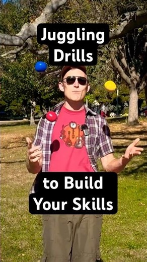 Juggling drills to build your skills. 👆Full tutorial link #juggling #flow #coordination