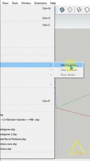 Cara Menambah Kontur Lokasi Geo Location di Sketchup