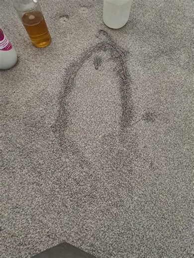 Ink stain removal in action ✍️ Specialist treatment safely lifting ink from this hotel carpet. #stainremoval #carpetcleaning #cleaningtiktok #carpetcleaninguk #satisfyingcleaning