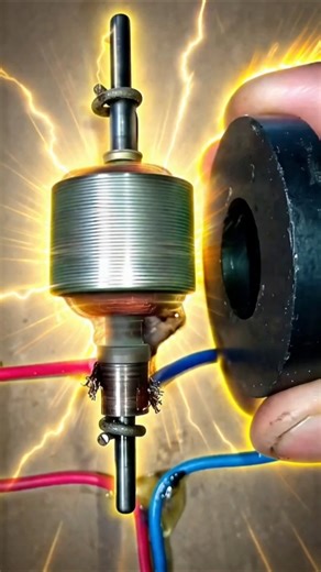 How to Run DC Motor Without Battery ⚡ Magnet Se Motor Kaise Chalaye | Mini Motor Experiment #shorts