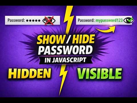Show & Hide Password in JavaScript 👁️ | HTML CSS JS Beginner Project