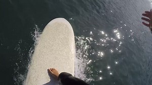 Today I finally got a little tiny surf in...