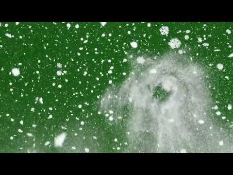 Windy Snowfall ❄️ Dynamic Snow Green Screen Effect (Loop) 01