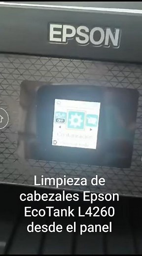 Cleaning the Epson EcoTank L4260 printheads from the panel #shorts