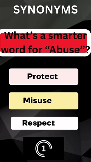 What’s a Synonym for “Abuse”? | Quick English Quiz #quiz #vocabulary