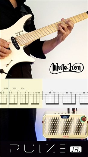 White Lion - Till Death Do Us Part (Guitar Solo Cover + TABS) Hotone Pulze Jr.