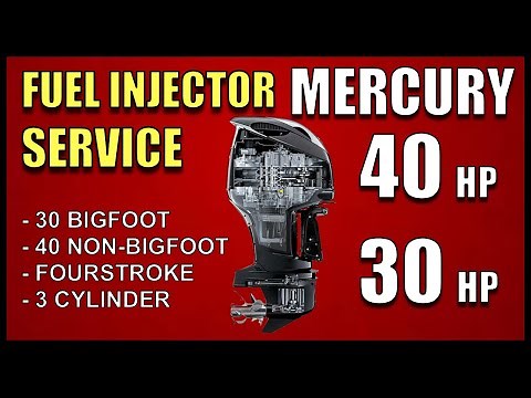 Fuel Injector Removal, Installation Mercury 30, 40 HP