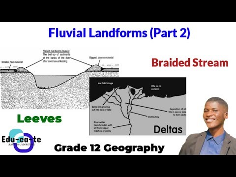 Fluvial landforms (part 2) - Geomorphology grade 12