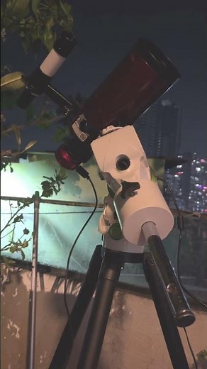 Planet Saturn on Sky Watchers Gti Mount with Orion 90 Mak Telescope #telescope