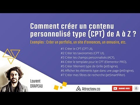 Comment créer un contenu personnalisé type (CPT) avec Wordpress ?
