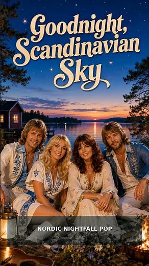 ABBA-Inspired Scandinavian Summer Pop Vol. 1 | Goodnight, Scandinavian Sky #Shorts