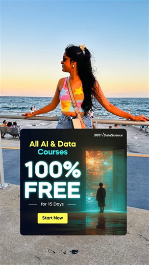 Jaya’s study saga on Instagram: "A Free Learning Experience Worth Your Time 🕰️ If you’ve ever wanted to explore AI and Data Science - now’s your moment. For 15 days, 365 Data Science is opening its entire learning platform for FREE. Access 117+ courses on AI, ML, Python, SQL, and analytics - all taught by real experts. Work on real projects. Earn recognized certificates. Connect with a global community of learners. #365datascience #365ds #NeverGiveUp #StudyGrind #ConsistencyIsKey #DisciplineOve