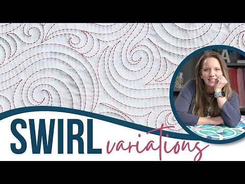 Machine Quilting Concentric & Elongated Swirl Designs: Week 2 Mastering Swirls Free-motion Challenge