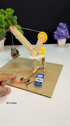 How to crane oparate with Demotor #motorbuilding #shorts #diy #tech #shortsfeed #motor #experiment