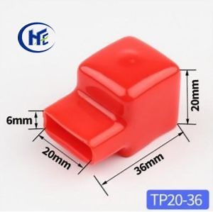 [Hot Item] UL94V-0, RoHS, Reach 20mm Width Soft Rubber Terminal Boot Protector Copper Link Bus Bar Boot Flexible PVC Battery Busbar Cover Tp20-36