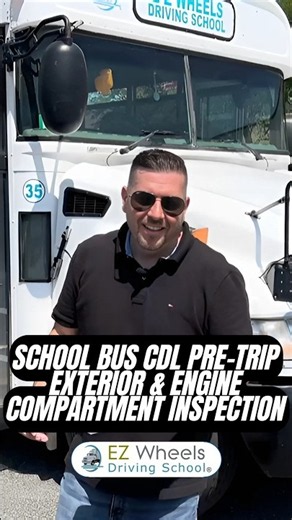 School Bus CDL Pre-Trip | Exterior & Engine Compartment Inspection