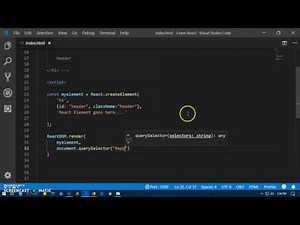 React Tutorial: #1 React Create Element