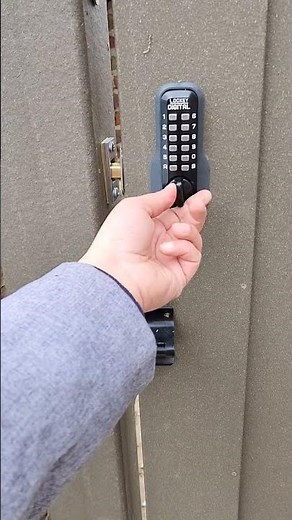 DC Locksmith - Mechanical Double Sided Keypad Installed On Fence