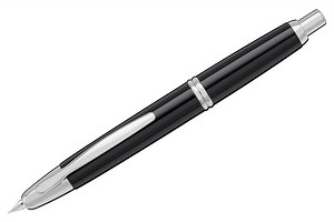Pilot Vanishing Point Fountain Pen - Black/Rhodium - The Goulet Pen Company