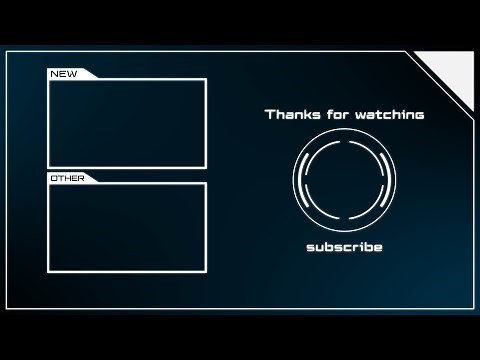 【無料動画素材】デジタル風終了画面 エンディング素材