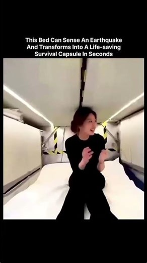 This Bed Can Sense An Earthquake And Transforms Into A Life-saving Survival Capsule In Seconds ❤️‍🩹