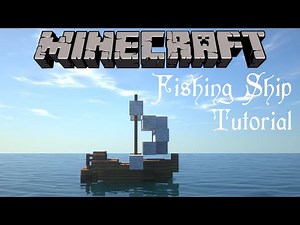 🚢 Minecraft Tutorial: How to Make a Fishing Boat/Ship