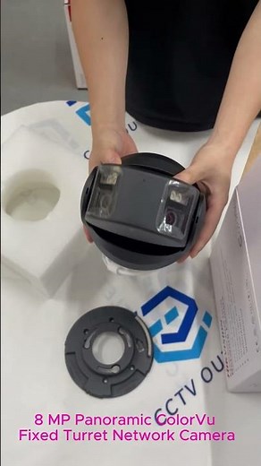 Hikvision 8MP ColorVu Panoramic Camera with AI Detection, Strobe Light#hikvision