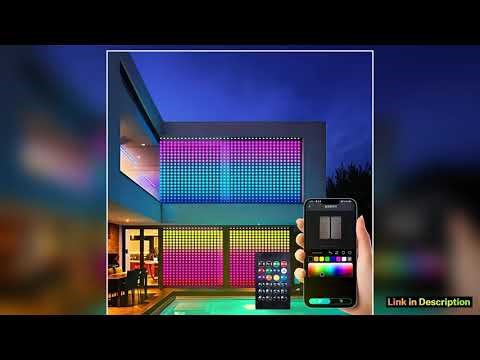 Smart Curtain Lights String App Controlled LED Window Hanging Curtain Lights 300200 LED RGB Color