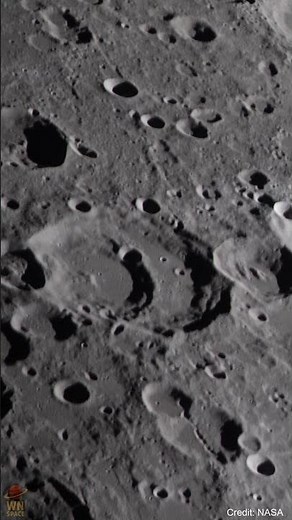 The Moon’s Ancient Craters in Stunning Detail #artemisii #moon #solarimaging #space
