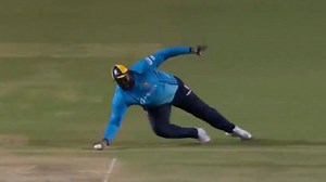 What a catch from the big guy Rahkeem Cornwall... #CPL21 #FlashbackFriday #CricketPlayedLouder #CPLShorts | CPL T20