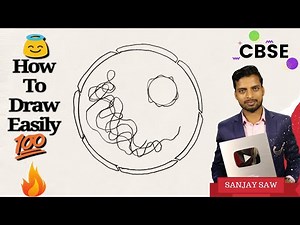 How to draw Nucleus Step by step for beginners !