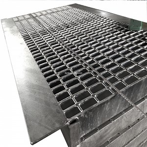 [Hot Item] 30 X 5 Hot Dipped Serrated Trench Cover Steel Grating Galvanized Steel Grating Flat Bar Multi-Size Steel Drain Cover